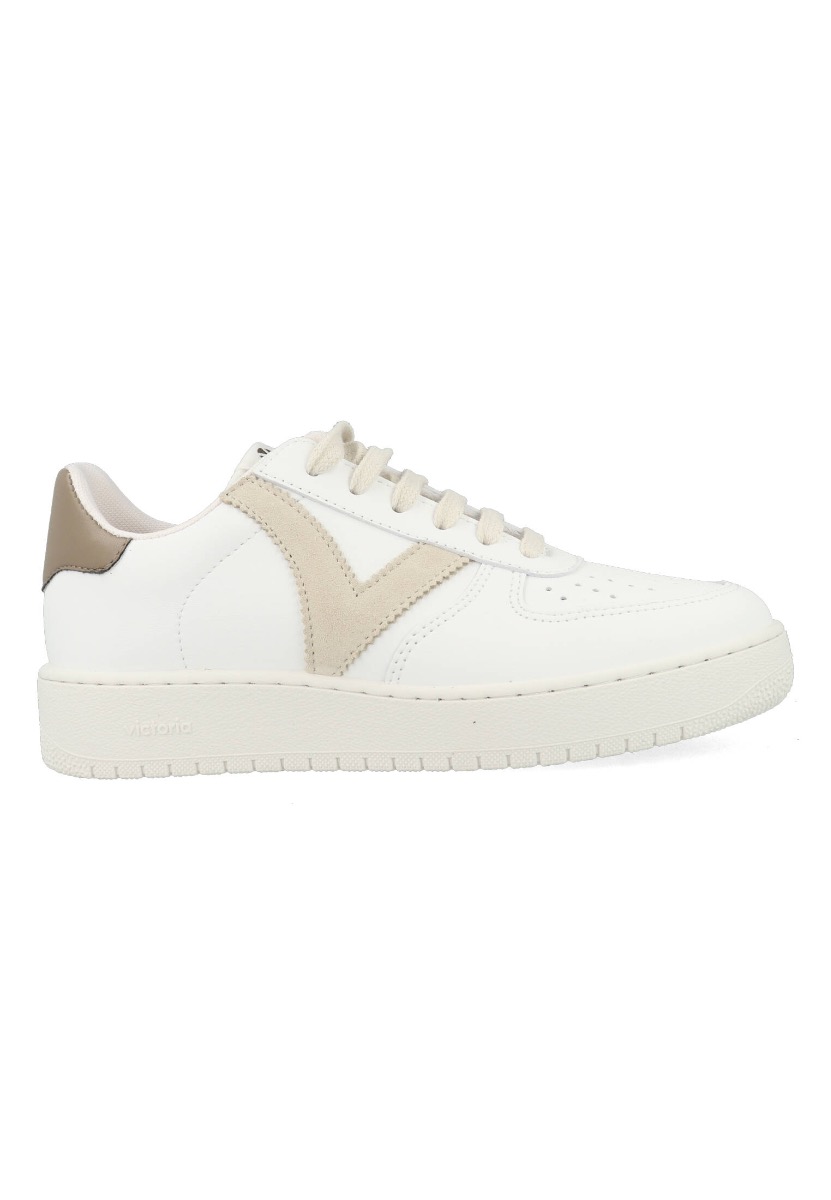 Victoria Sneakers 1258201-Taupe Wit maat