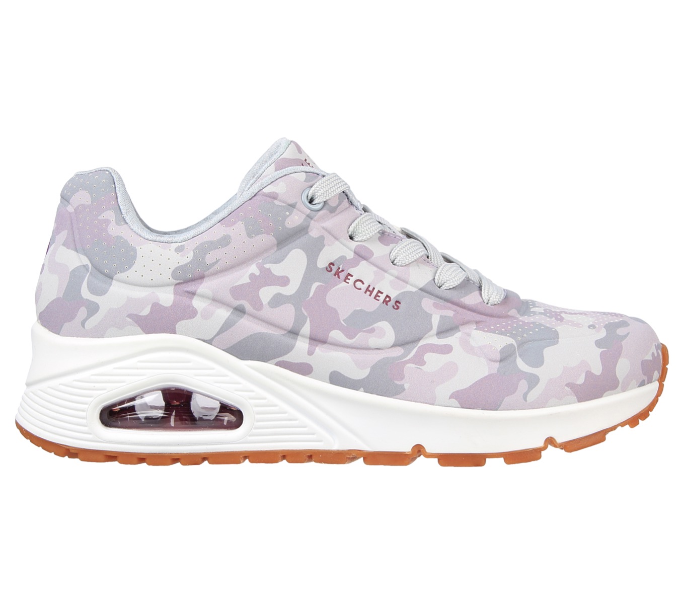 Skechers sneaker uno 155194 CAMO grijs combi maat 37