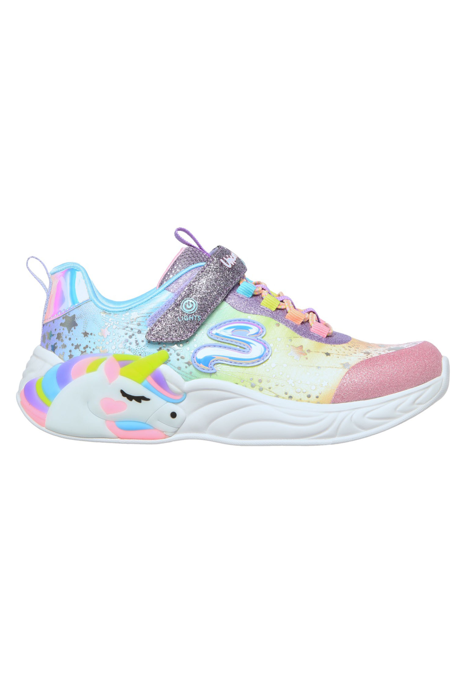 Skechers S Lights-Unicorn Dreams 302311L/PRMT Paars-33 maat 33
