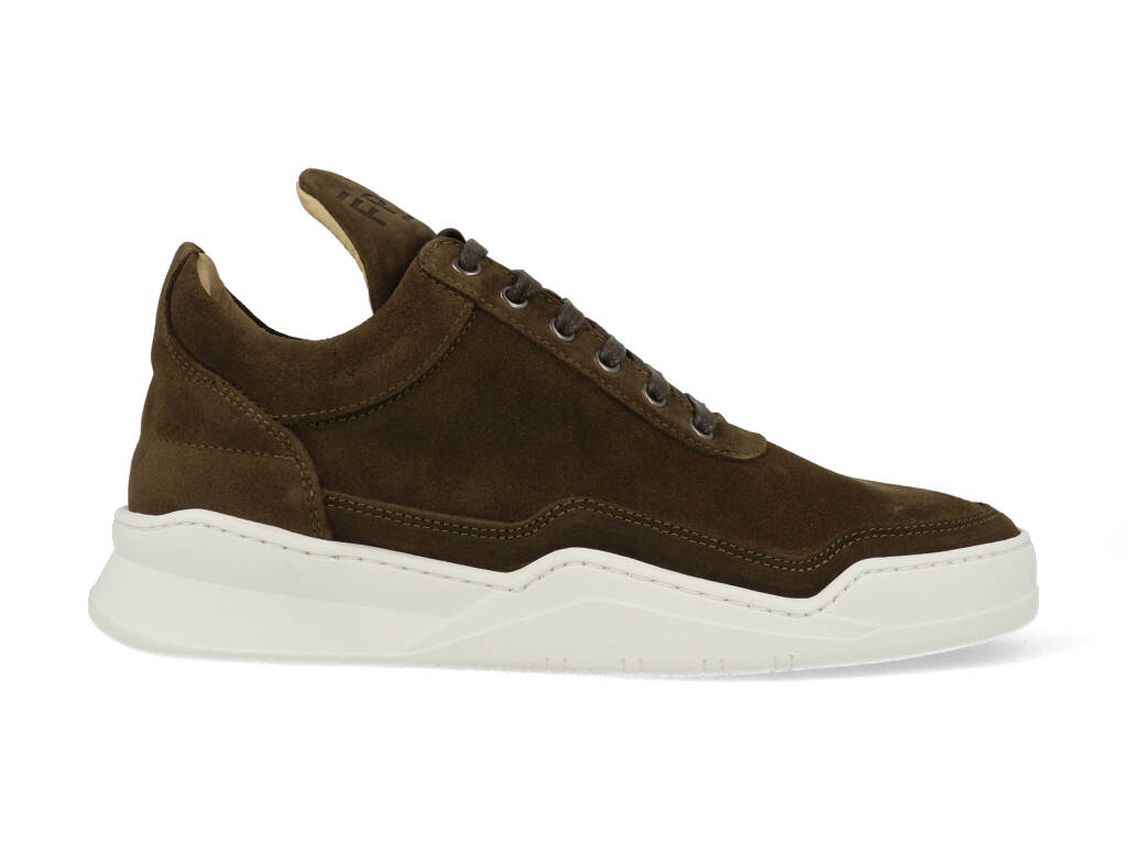 Filling Pieces Low Top Ghost Suede Dark Brown maat