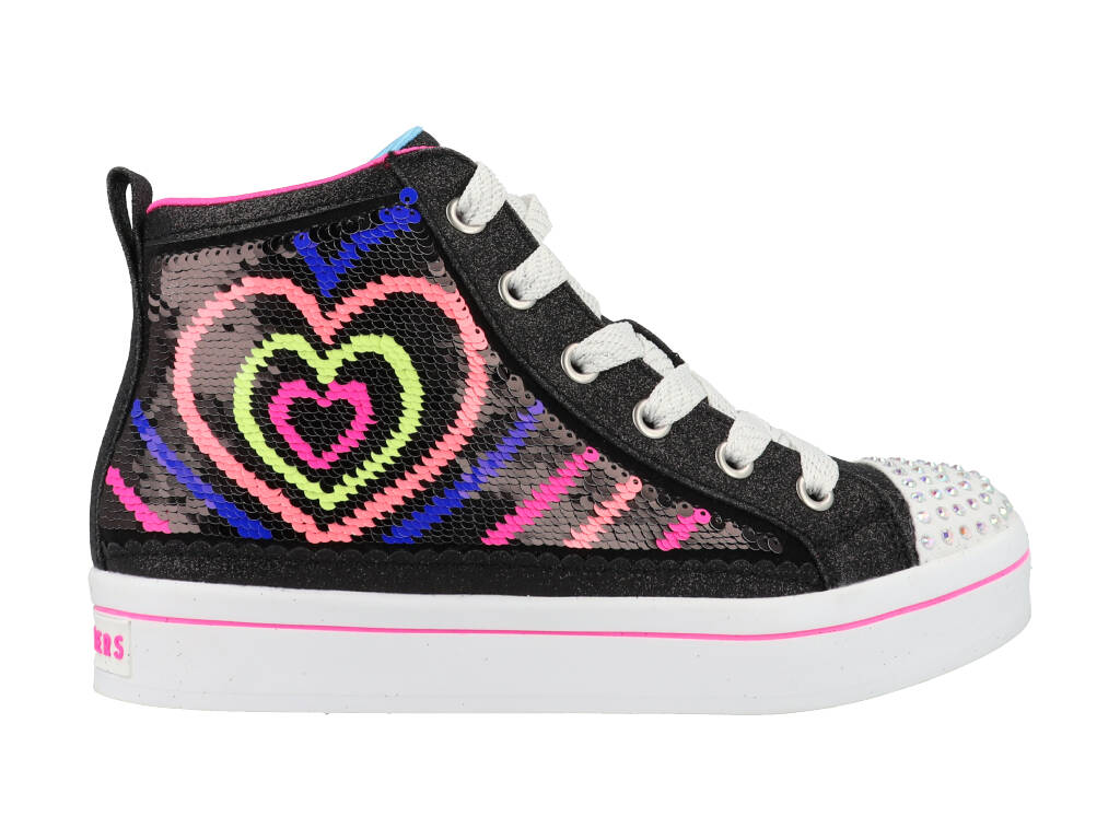 Skechers Heartbeatz 314544L/BKMT Zwart / Wit / Roze maat