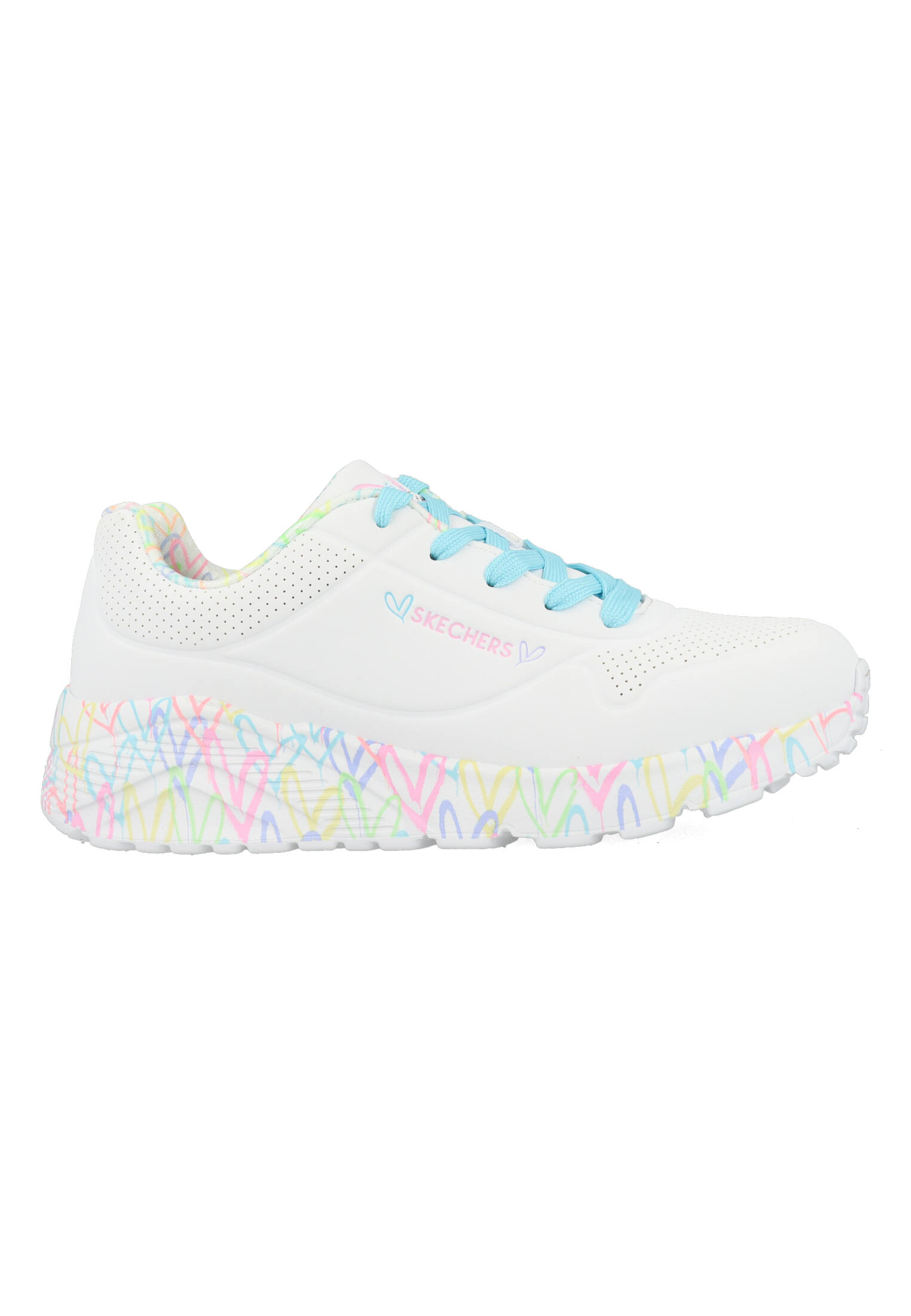 Skechers Uno Lite - Lovely Lite 314976L/WPTQ Wit / Turqoise-38 maat 38 Skechers Uno Lite - Lovely Lite 314976L/WPTQ Wit / Turqoise-38 maat 38