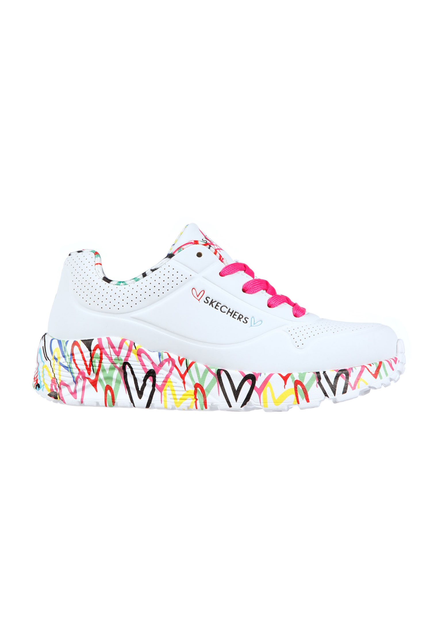Skechers Uno Lite - Lovey Luv 314976L/WMLT Wit-35 maat 35