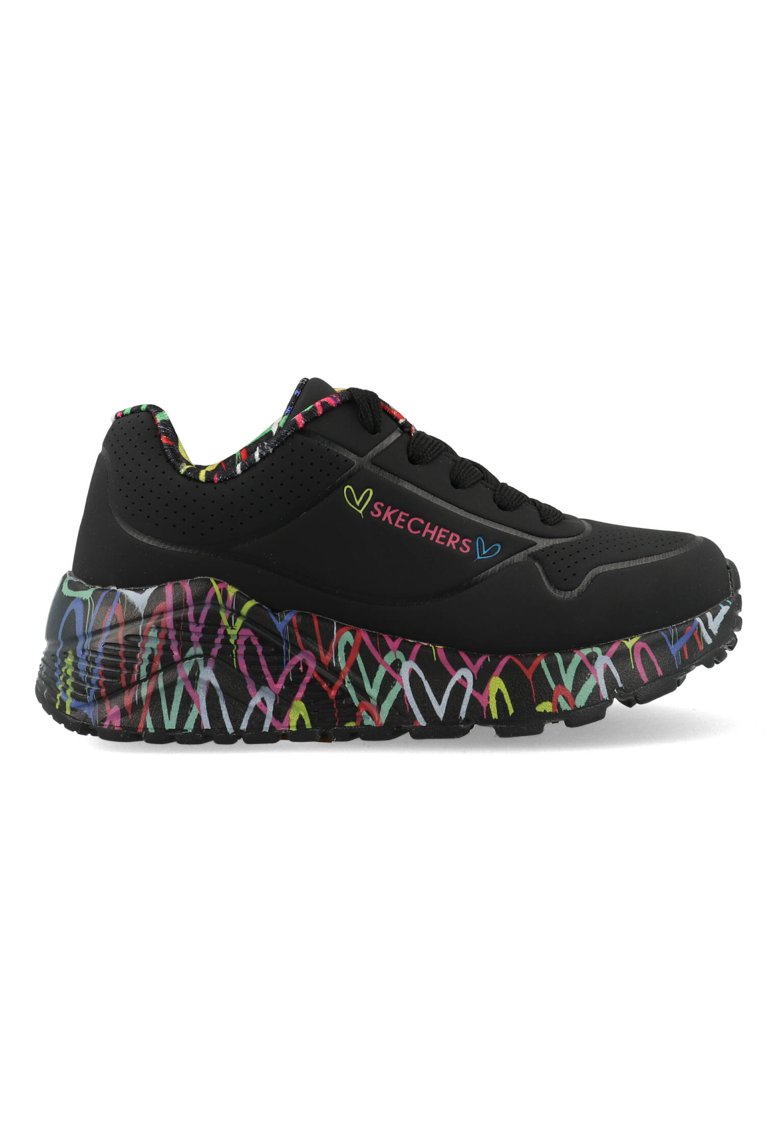 Skechers Uno Lite - Lovey Luv 314976L/BKMT Zwart-31 maat 31 afbeelding