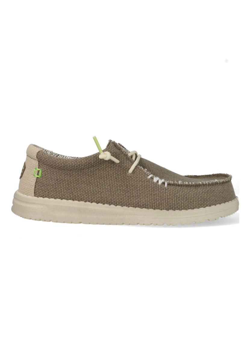 Heydude Instappers Wally Braided Fossil HD40003-2BS Bruin maat