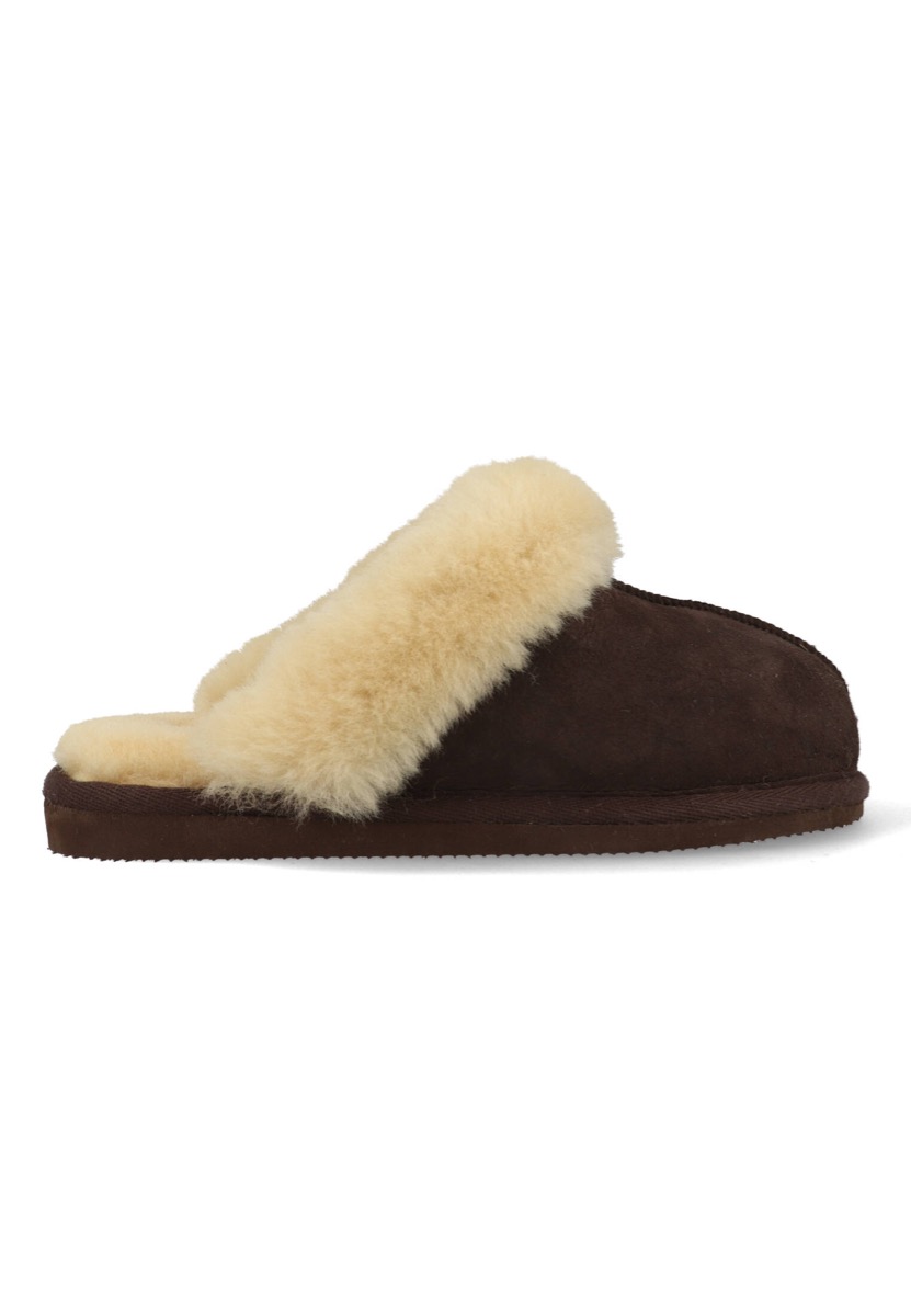 Shepherd Pantoffels Jessica 468137 Donker Bruin maat