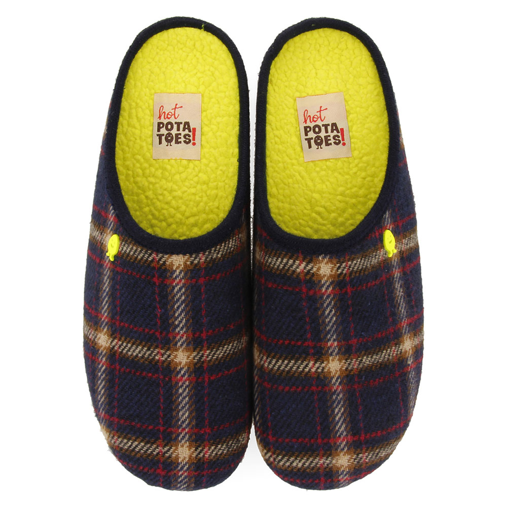 Hot Potatoes Pantoffels Damuls 64669 Blauw-41 maat 41