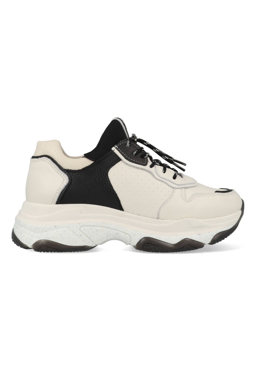 Bronx Sneakers Baisley 66412-A-3104 Off White - Zwart maat