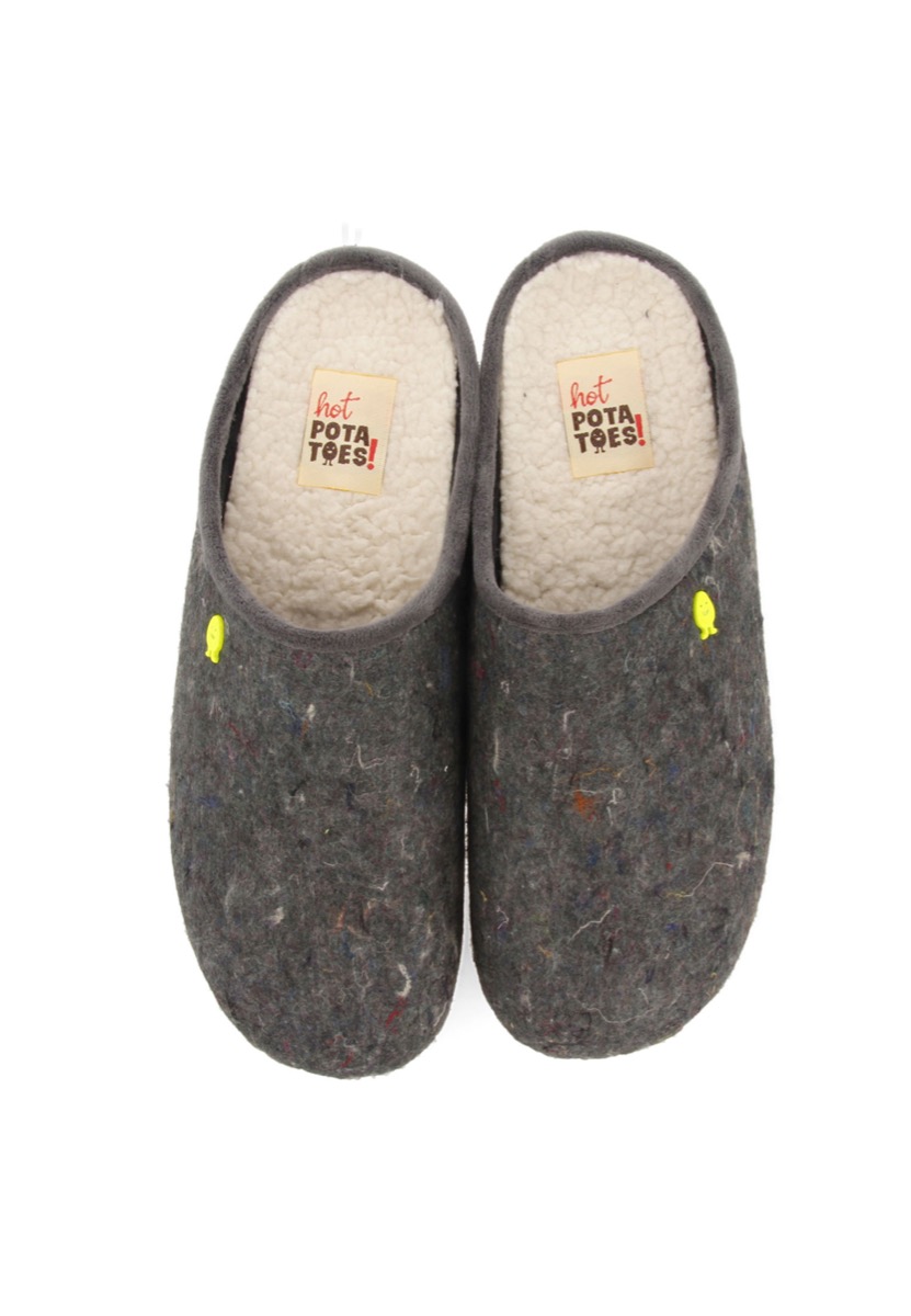 Hot Potatoes Pantoffels Virje 67827 Zwart maat