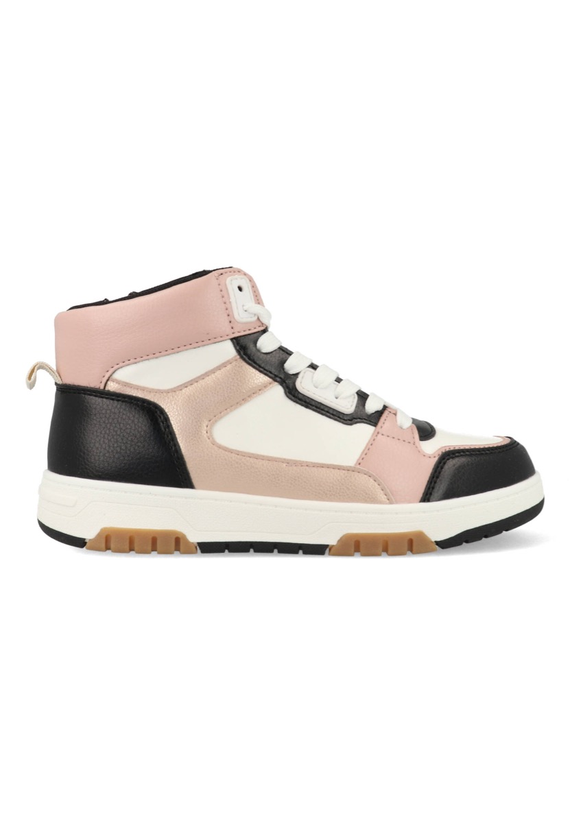 Bullboxer Sneakers Catana Cup Mid ACB500F6S_BKWH Roze maat Bullboxer Sneakers Catana Cup Mid ACB500F6S_BKWH Roze maat