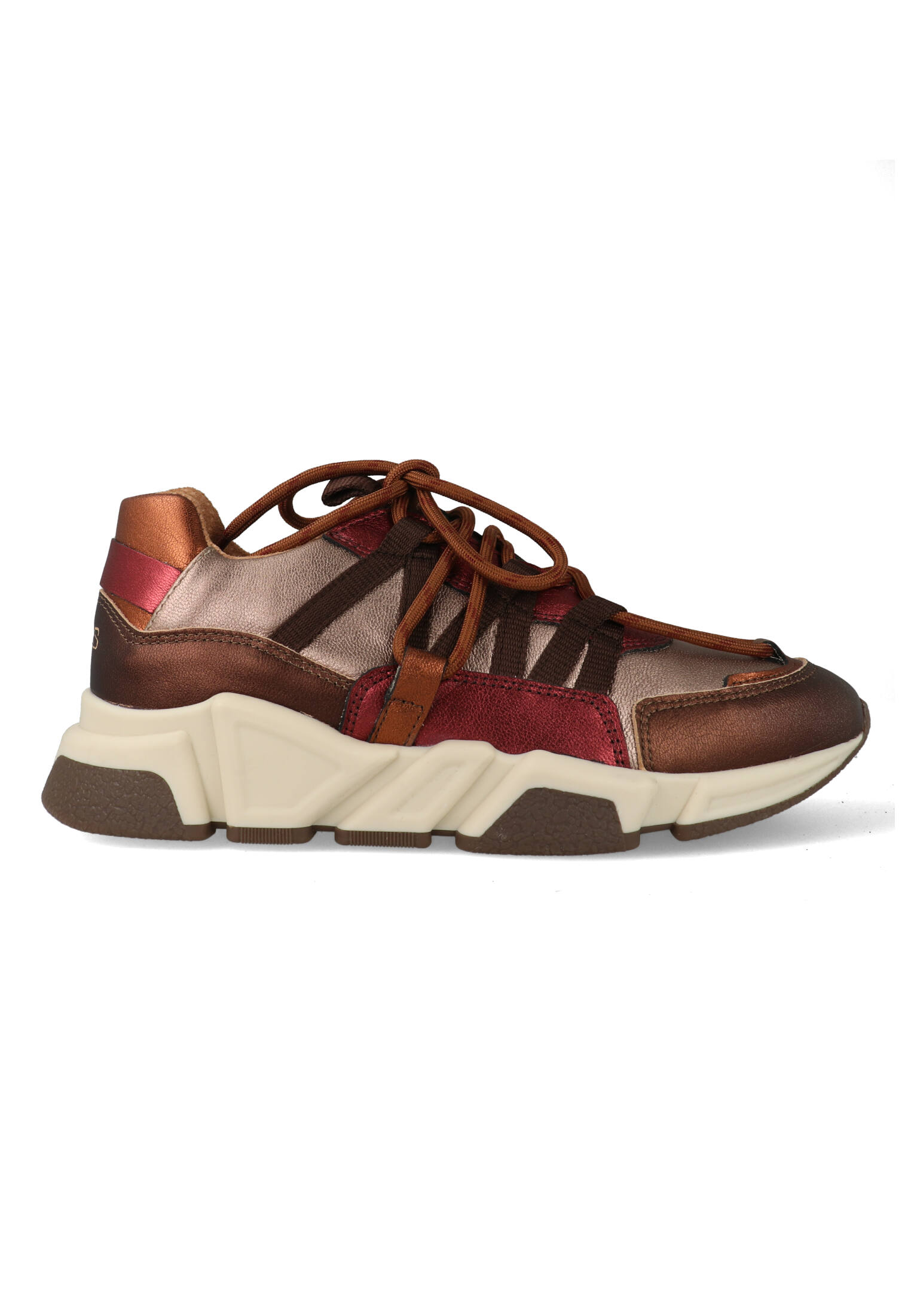 DWRS Sneakers Los Angeles Donker Bruin / Bordeaux Rood 