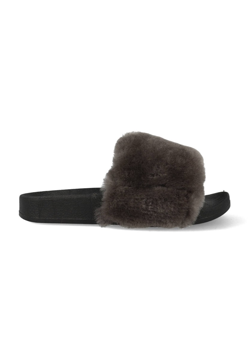 Warmbat Pantoffels Barlee BLE347085 Zwart - Donker Grijs maat