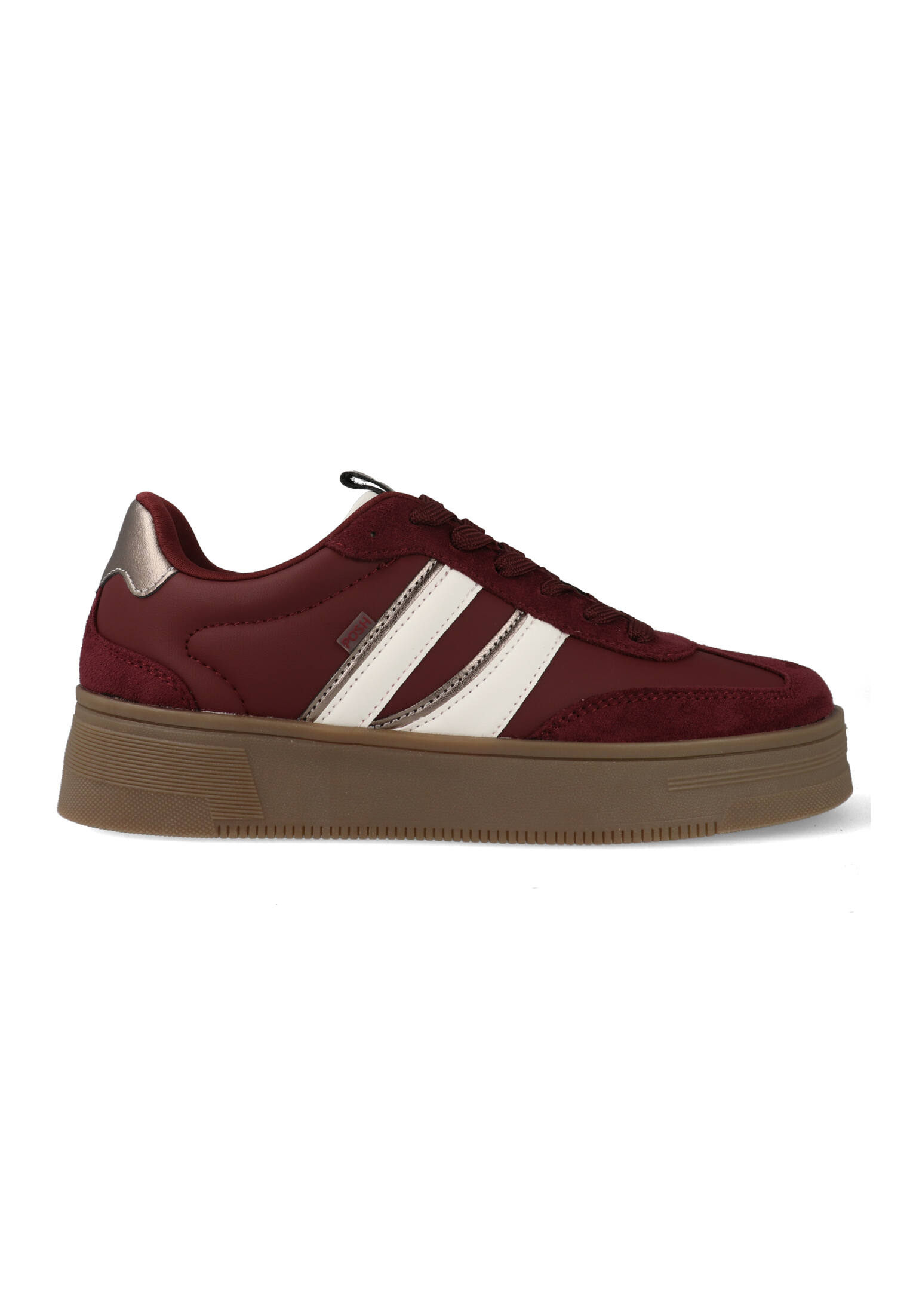 Posh by Poelman Sneakers Lilly 51 Bordeaux Rood / Off White-38 maat 38