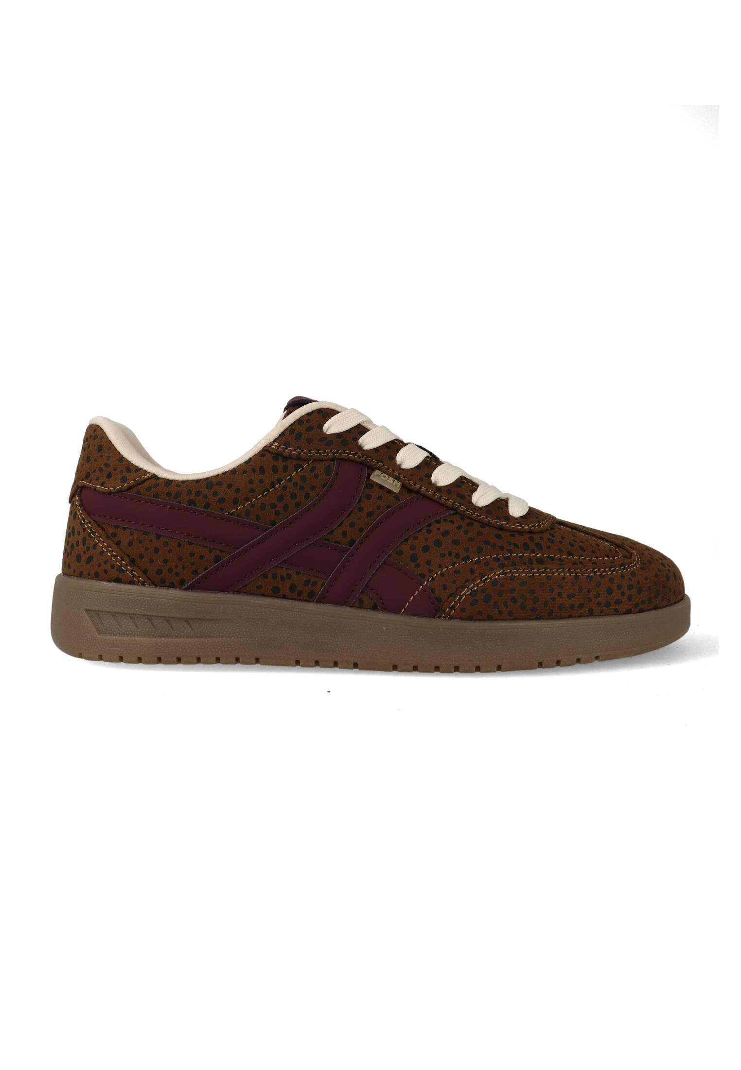 Posh by Poelman Sneakers Megan 45 Bruin / Bordeaux Rood-42 maat 42