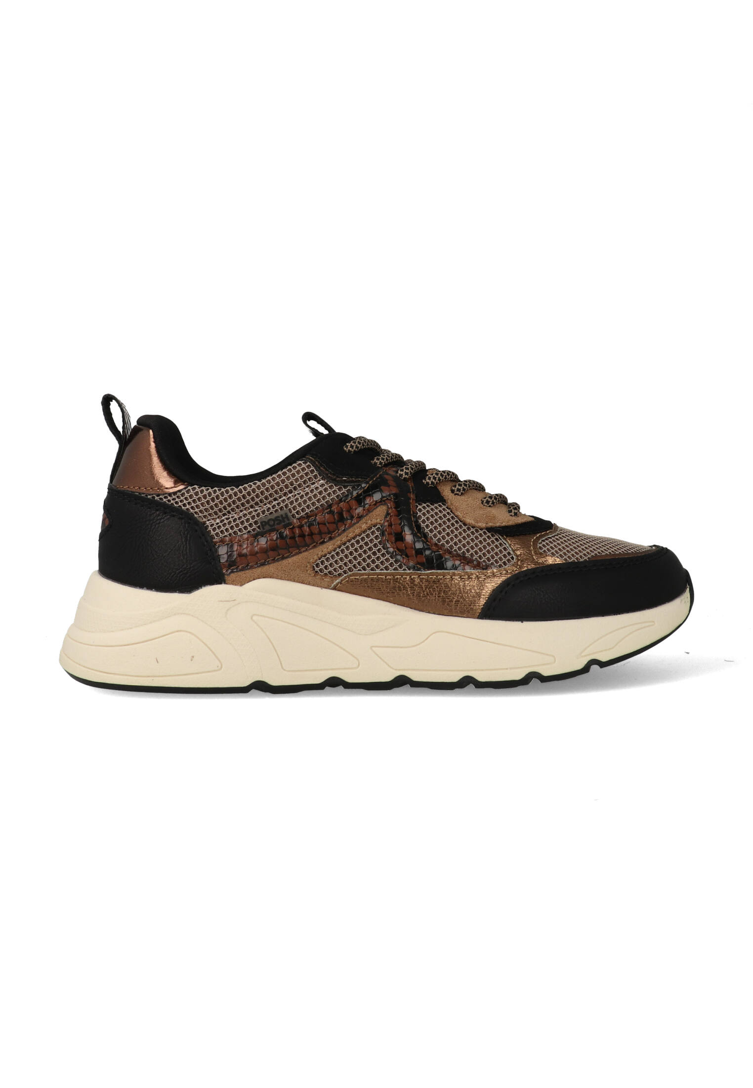 Posh by Poelman Sneakers Kiki 09 Zwart /Grijs / Bruin / Beige