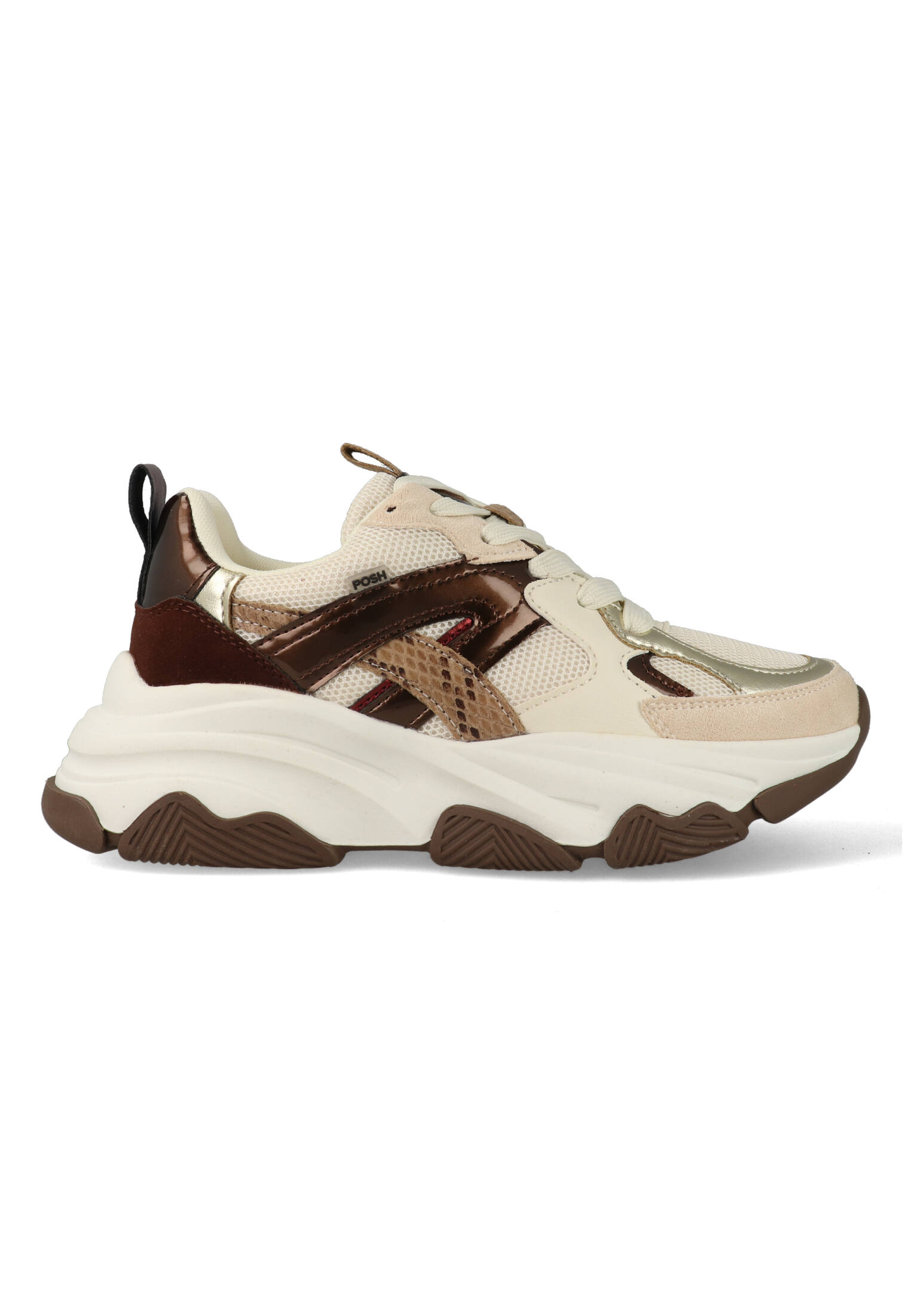 Posh by Poelman Sneakers Gigi 39 Off White / Bruin-41 maat 41