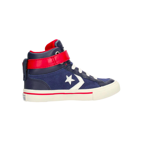 Converse All Stars Kids Pro Blaze Strep Leathers Hoog 662758C Blauw / Rood