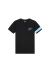 Malelions Junior Captain T-Shirt Zwart / Blauw