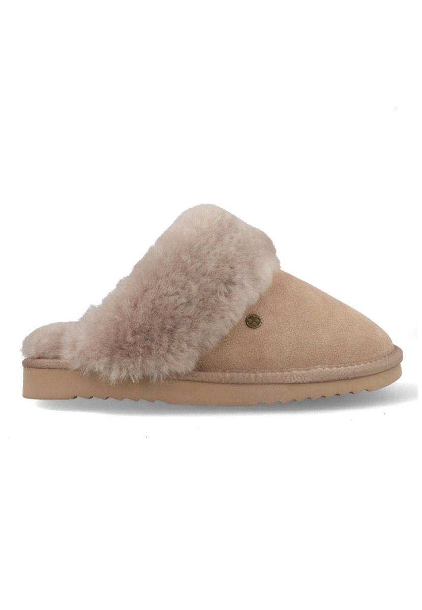Warmbat Pantoffels Flurry FLS321058 Taupe / Grijs maat