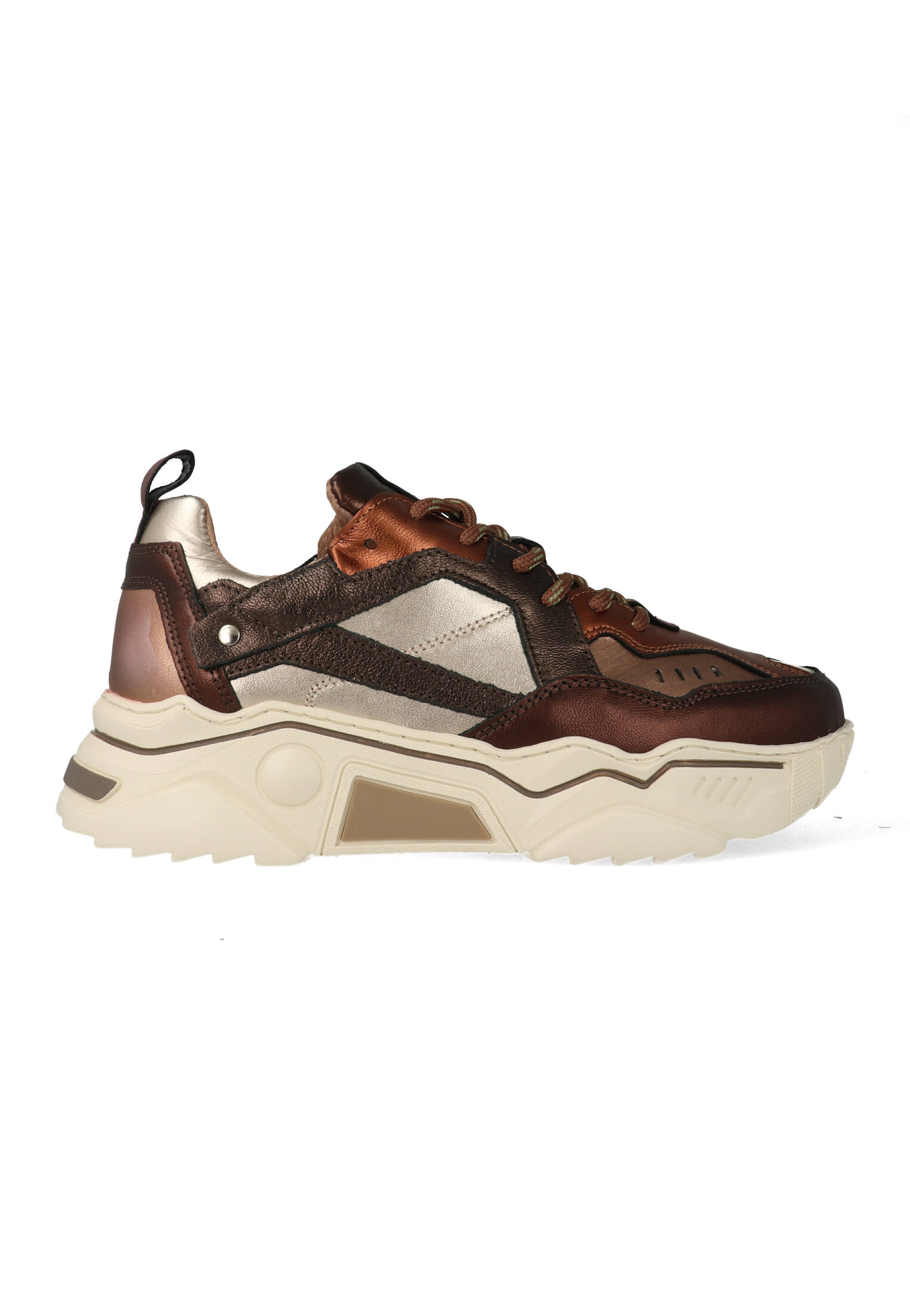 DWRS Sneakers Pluto Donkerbruin / Bronze 