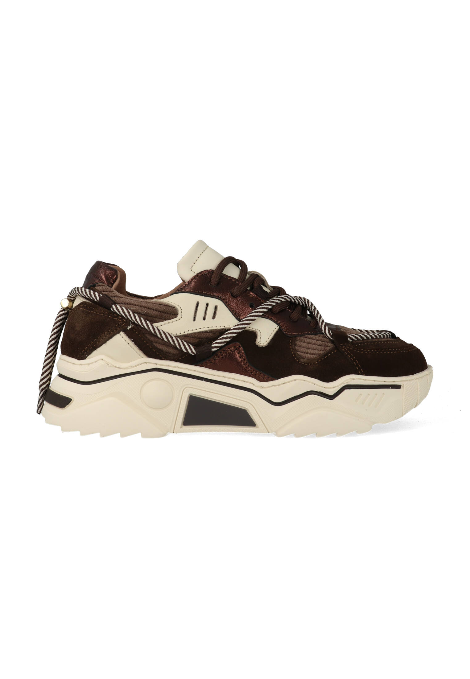 DWRS Sneakers Jupiter Corduroy Donker Bruin / Off White 