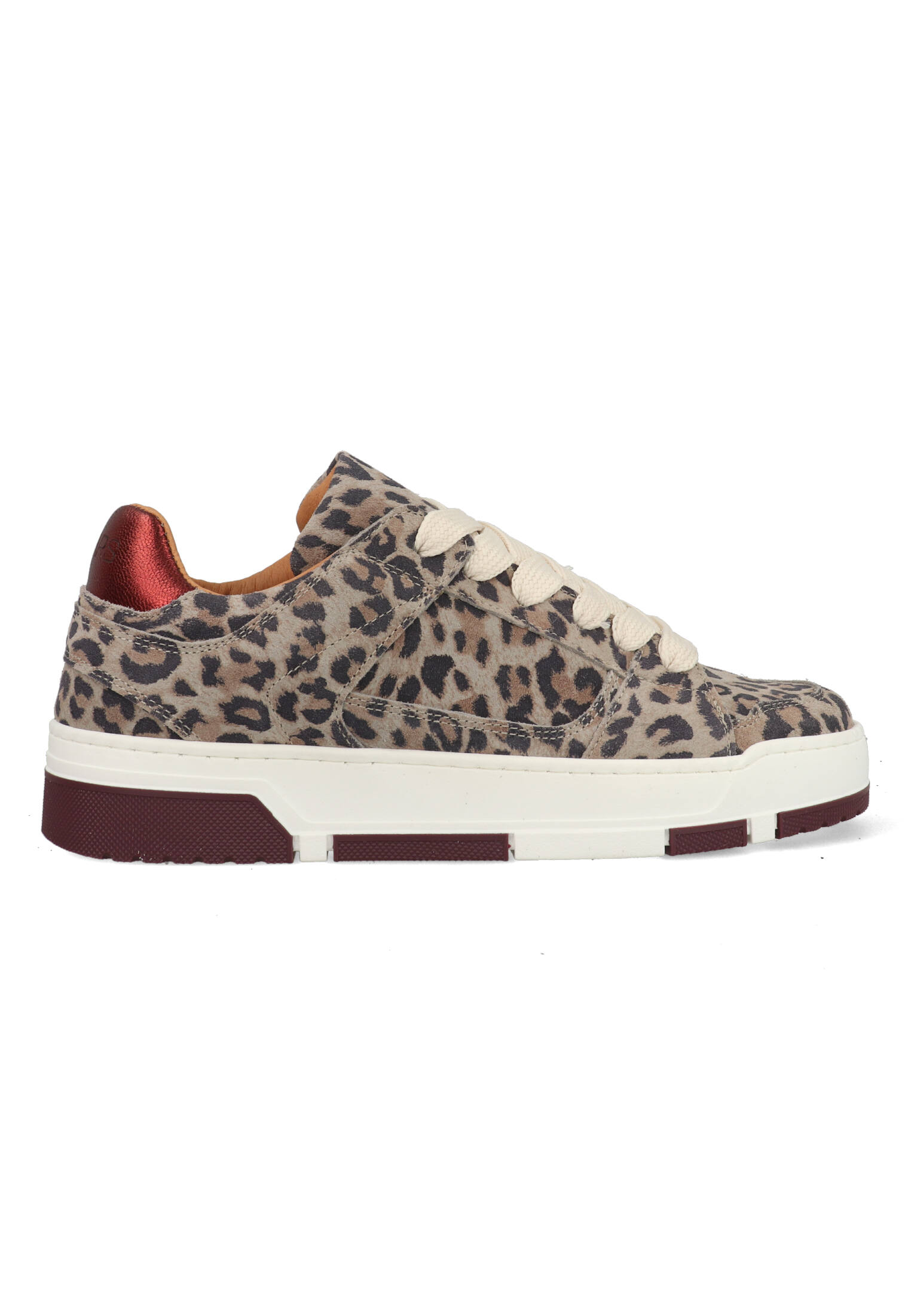 DWRS Whitby Leopard J6972-02-4568 Bordeaux Rood / Grijs-40 maat 40 afbeelding