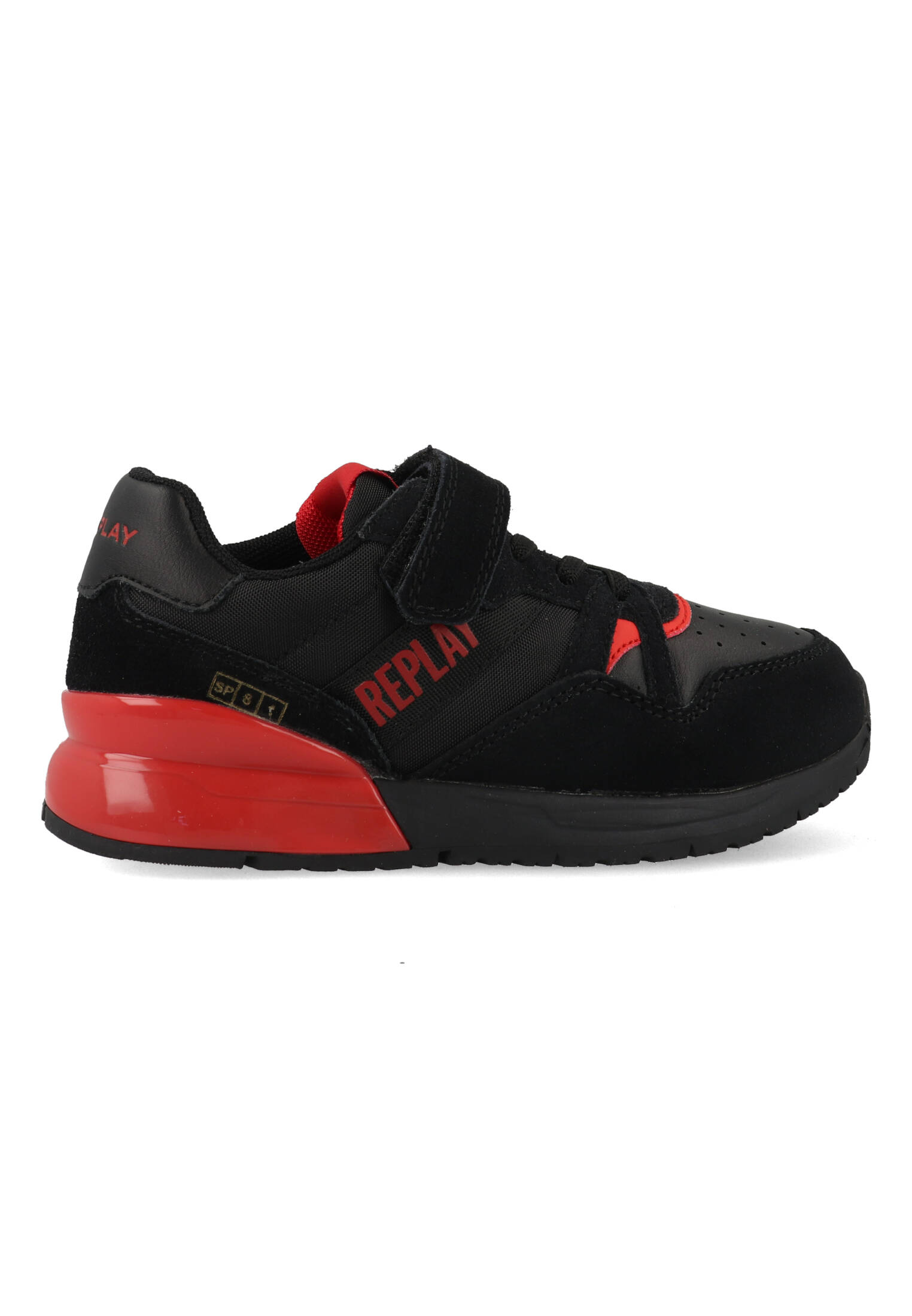 Replay Shoot JR JS290022L-0178 Zwart / Rood-37 maat 37 Replay Shoot JR JS290022L-0178 Zwart / Rood-37 maat 37