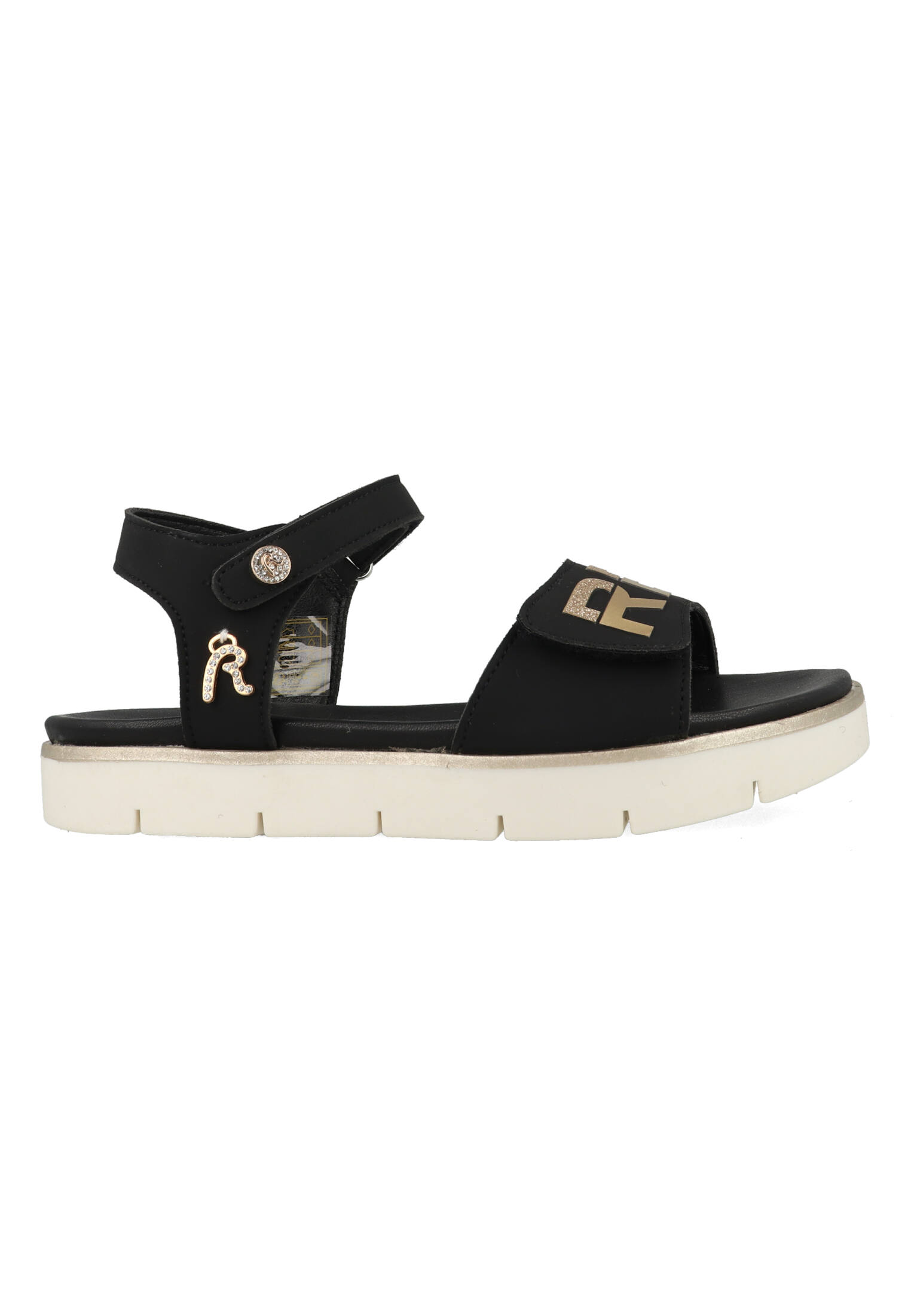Replay Sandalen JT240017S-0168 Zwart / Goud-38 maat 38 Replay Sandalen JT240017S-0168 Zwart / Goud-38 maat 38