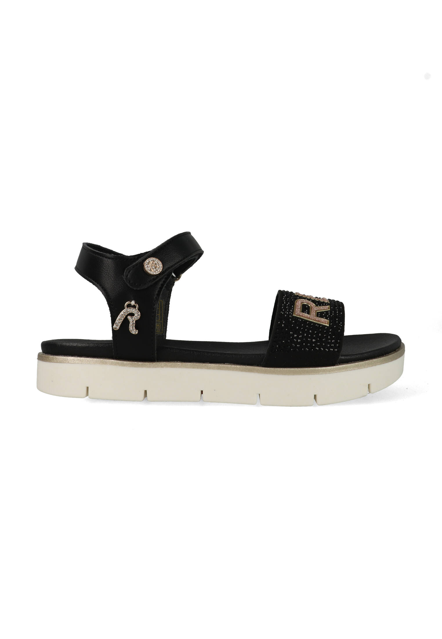 Replay Sandalen JT240018S-0006 Zwart / Goud-31 maat 31