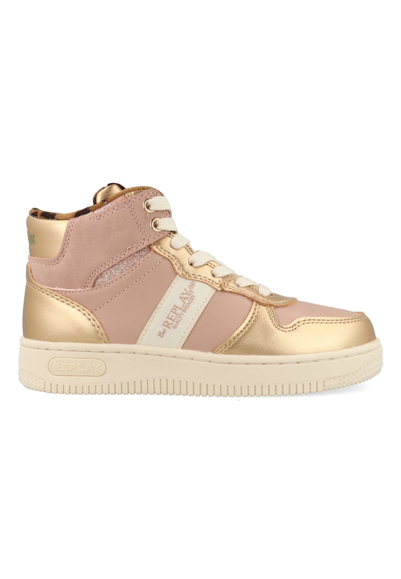 Replay Epic JR Boot Girl 4 JZ430012S-3412 Roze / Goud-32 maat 32 afbeelding