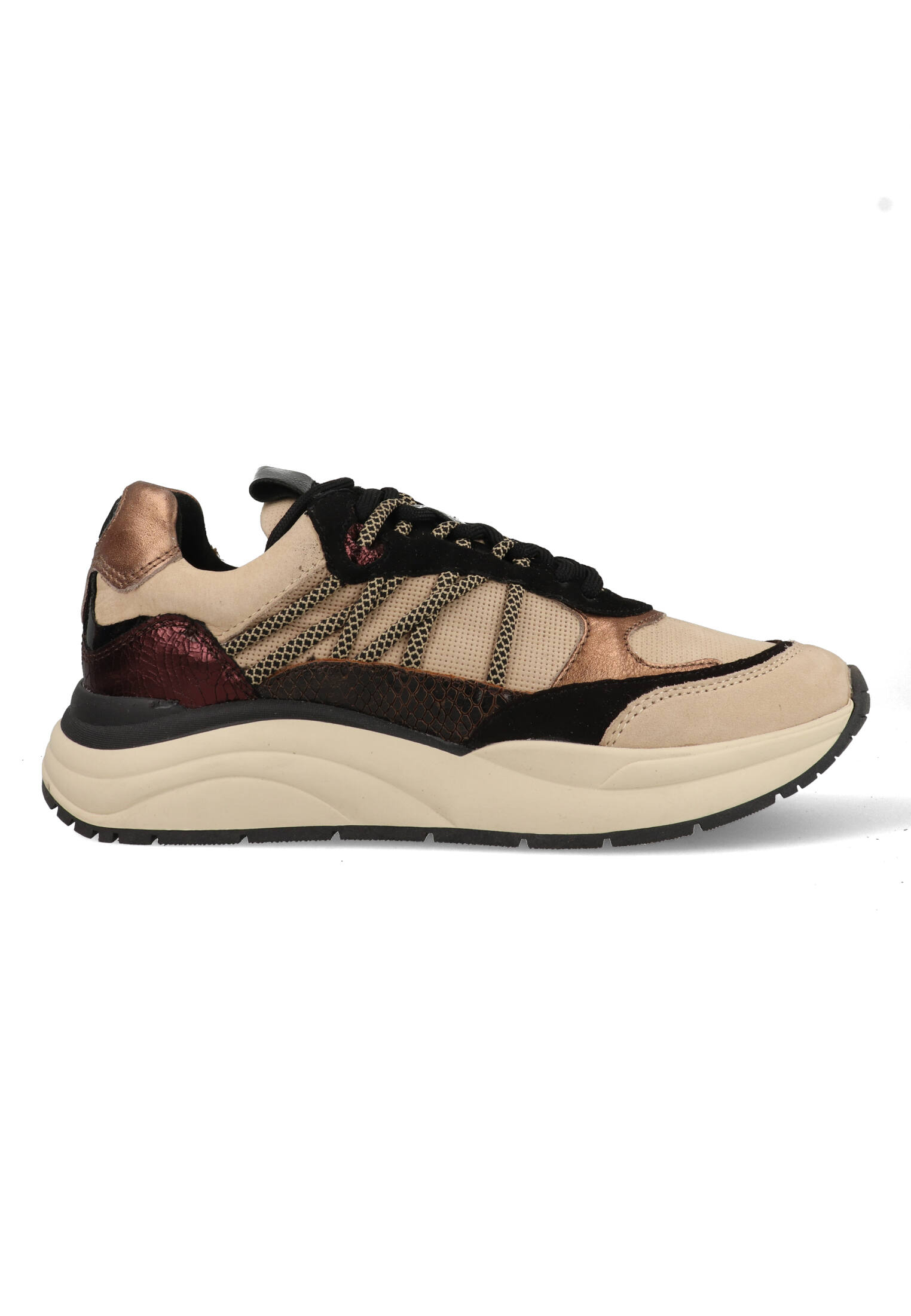 PS Poelman Charu LPCHARU-38POE1 Beige / Zwart-39 maat 39 afbeelding