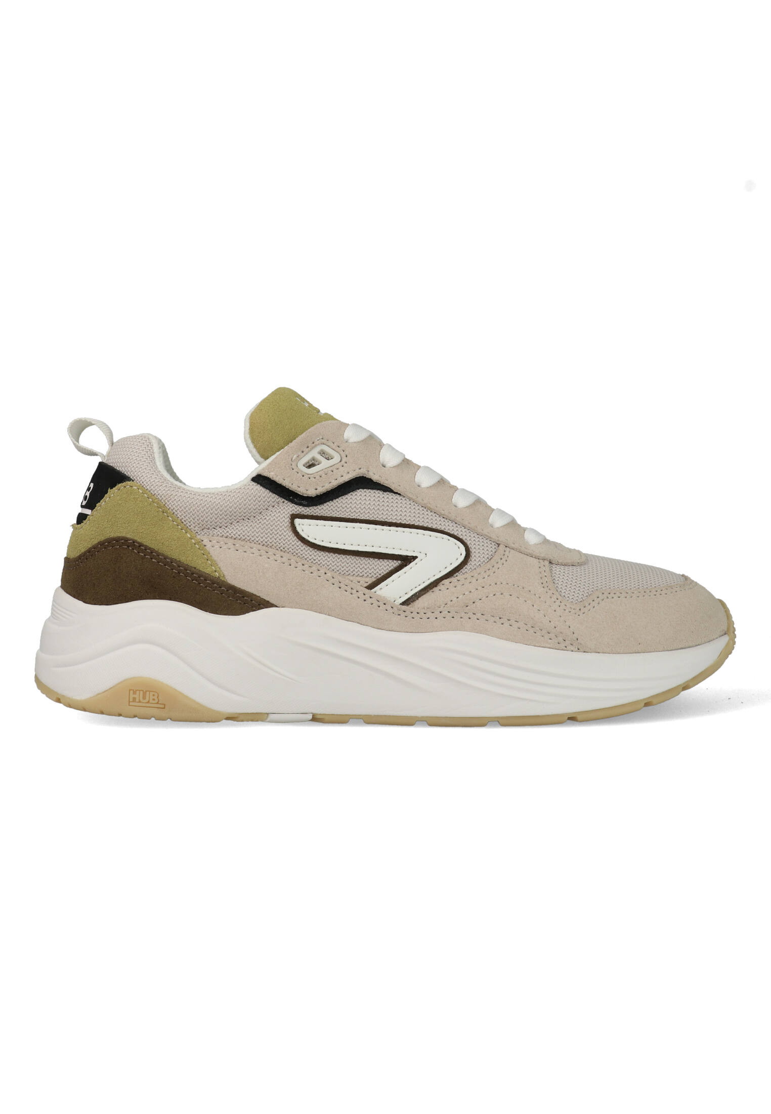 HUB Glide43 M6104S43-S23-C82 Beige / Wit / Groen-46 maat 46