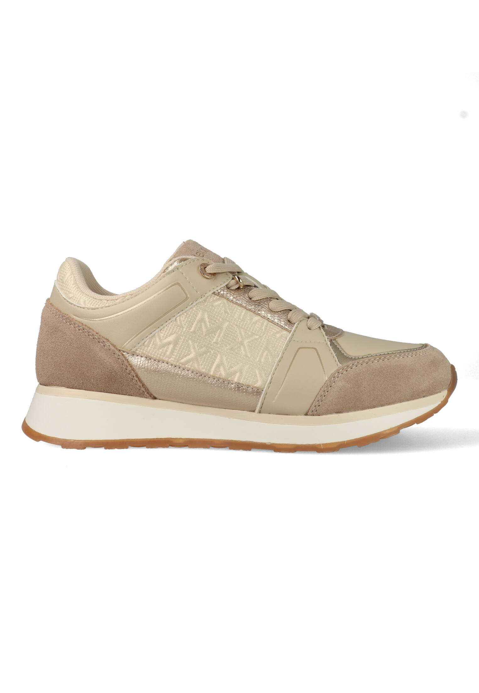 Mexx damessneaker beige en wit