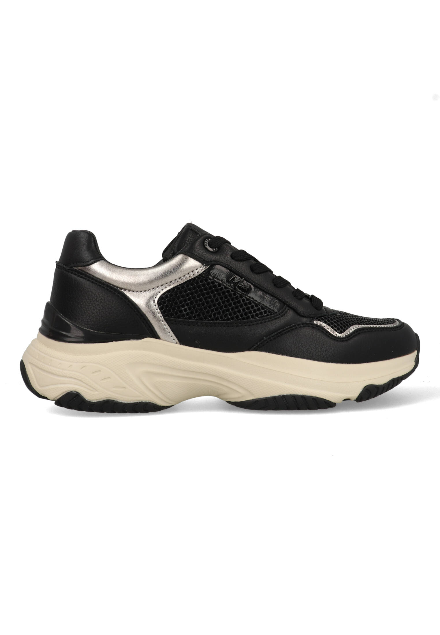 Mexx Sneakers Radja Pax MI001001453W-1113 Zwart / Zilver-39 maat 39