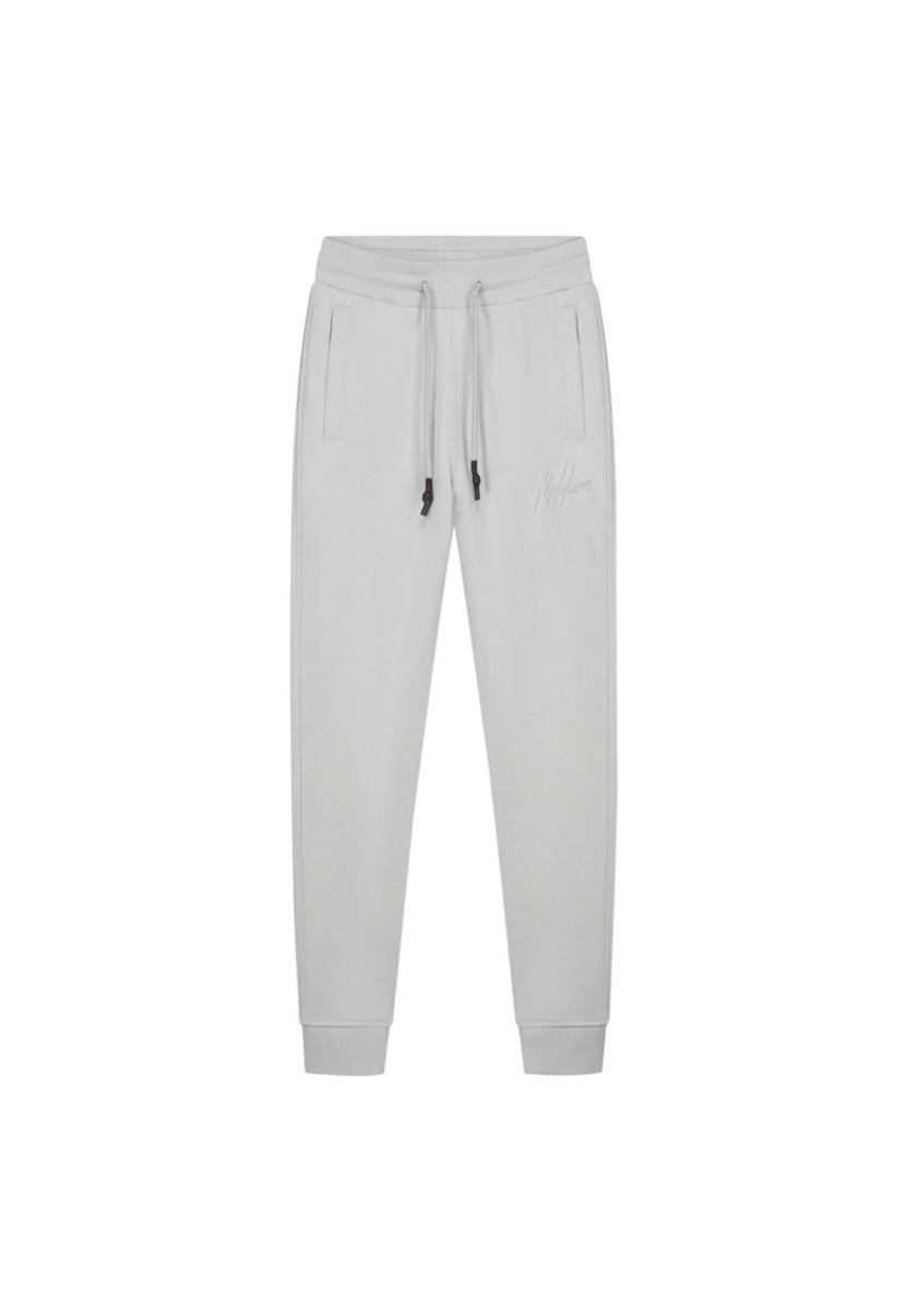 Malelions Junior Striped Signature Sweatpants Grijs-128 maat 128 afbeelding
