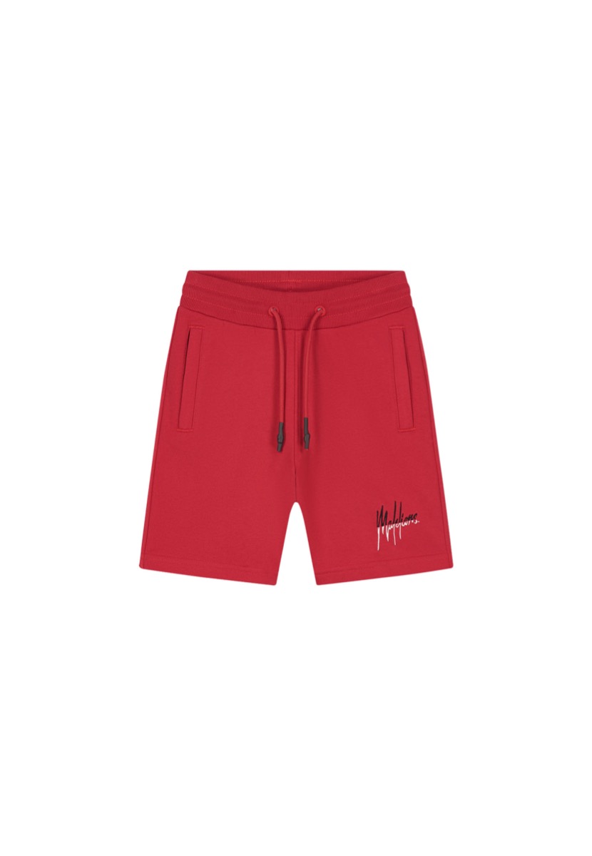 Malelions Junior Split Shorts Rood / Wit-140 maat 140