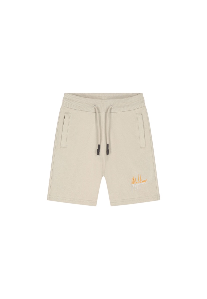 Malelions Junior Split Shorts Beige / Oranje-164 maat 164
