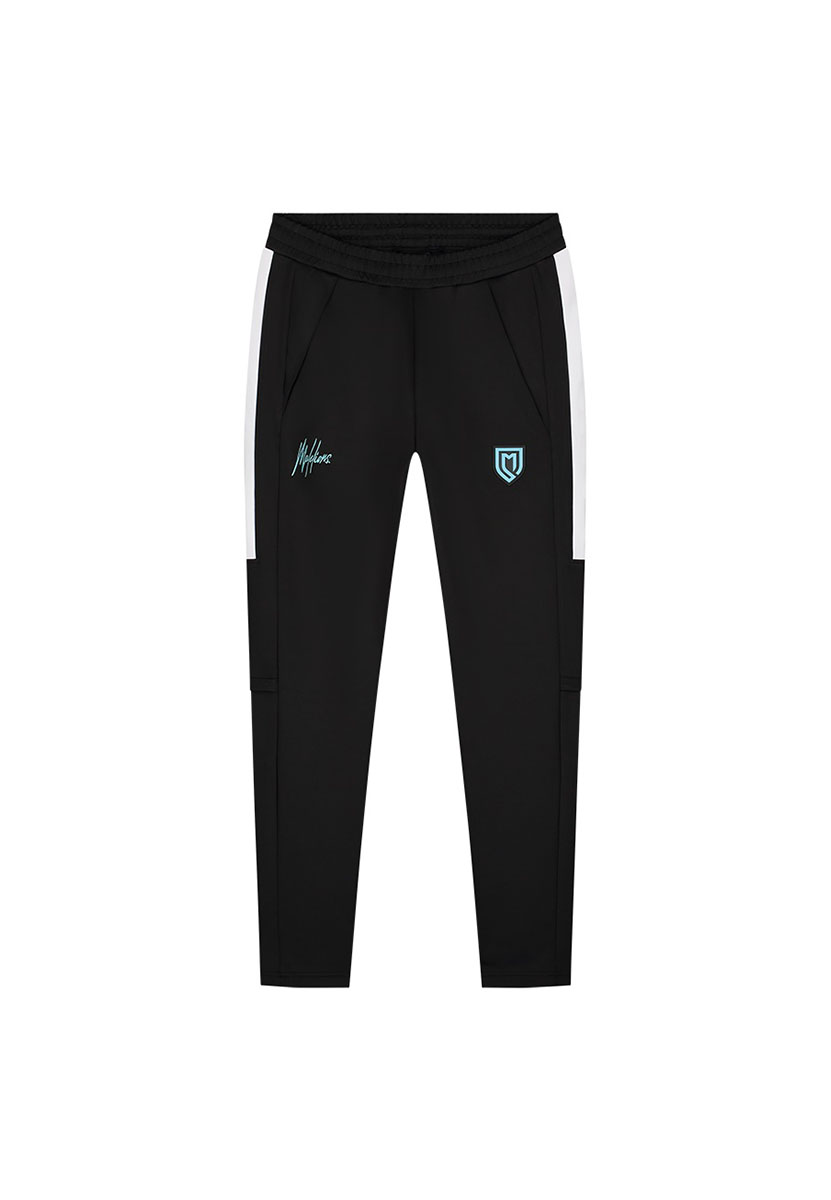 Malelions Sport Fielder Trackpants MS1-AW23-13-924 Zwart / Blauw maat