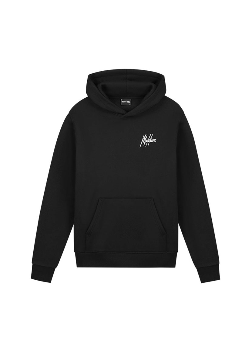 Malelions Sport Logo Hoodie MS1-AW23-25-900 Zwart maat