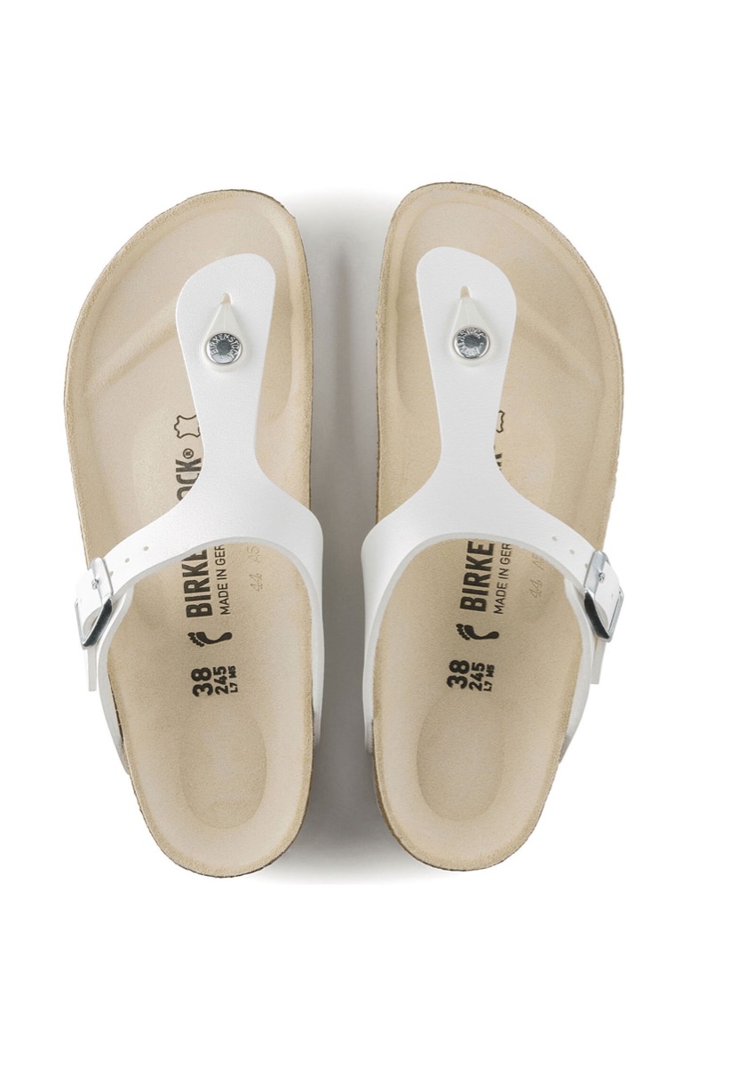 Birkenstock Slippers Gizeh 043731 Wit maat