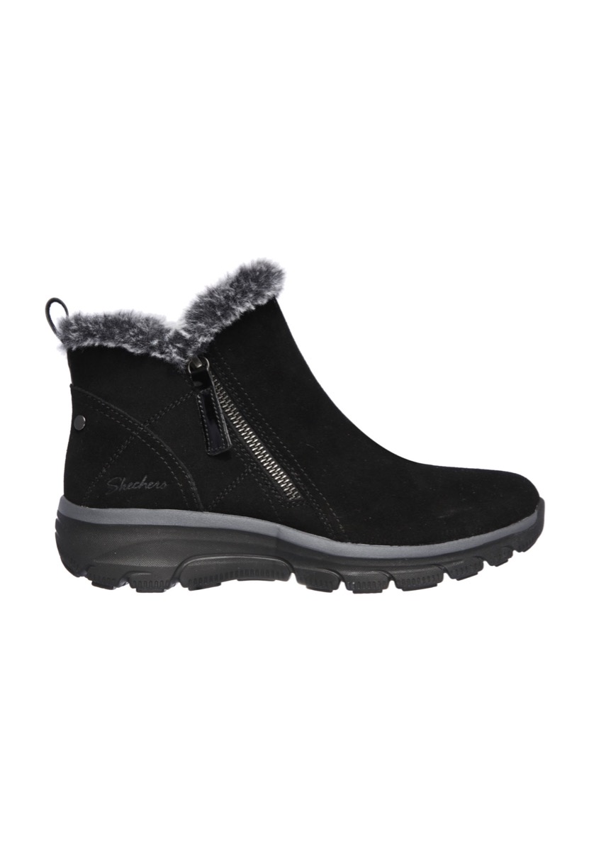 Skechers Snowboots Easy Going-High Zip 167108/BLK Zwart maat