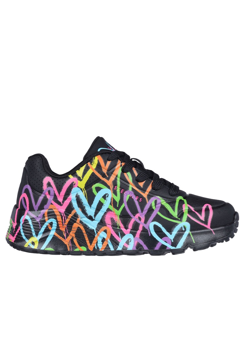 Skechers Uno Lite Spread The Love 314064L/BKMT Zwart-37 maat 37 Skechers Uno Lite Spread The Love 314064L/BKMT Zwart-37 maat 37