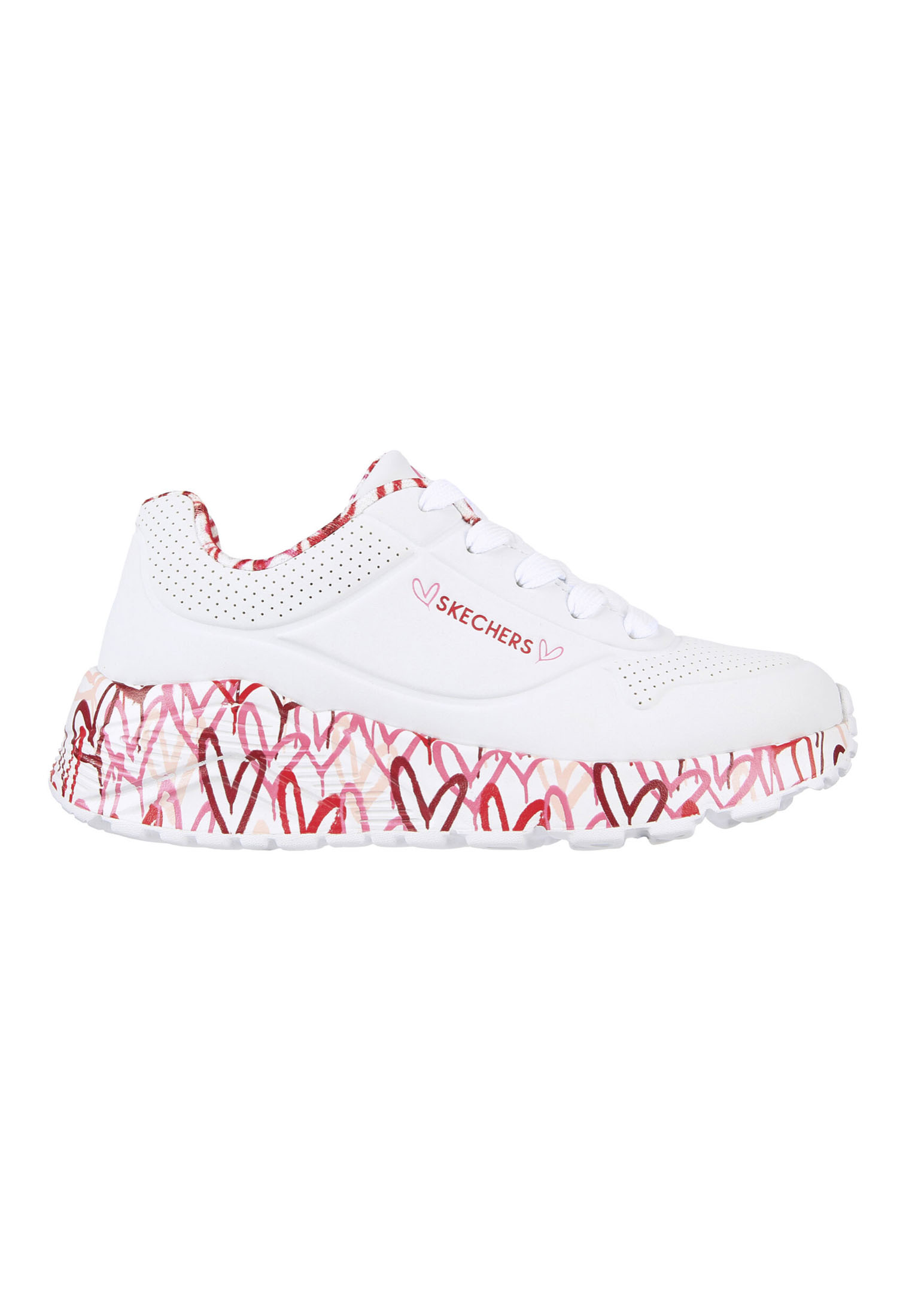 Skechers Uno Lite - Lovely Luv 314976L/WRPK Wit-37 maat 37 Skechers Uno Lite - Lovely Luv 314976L/WRPK Wit-37 maat 37