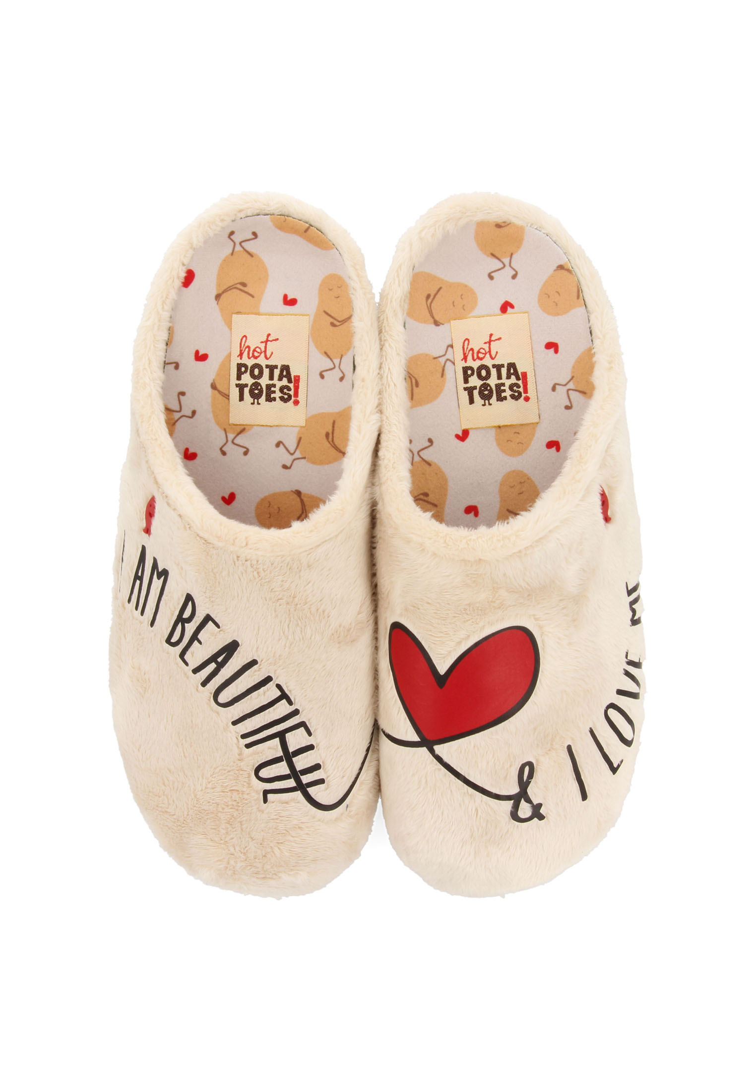 Hot Potatoes Pantoffels Raften 70150_05 Beige-39 maat 39