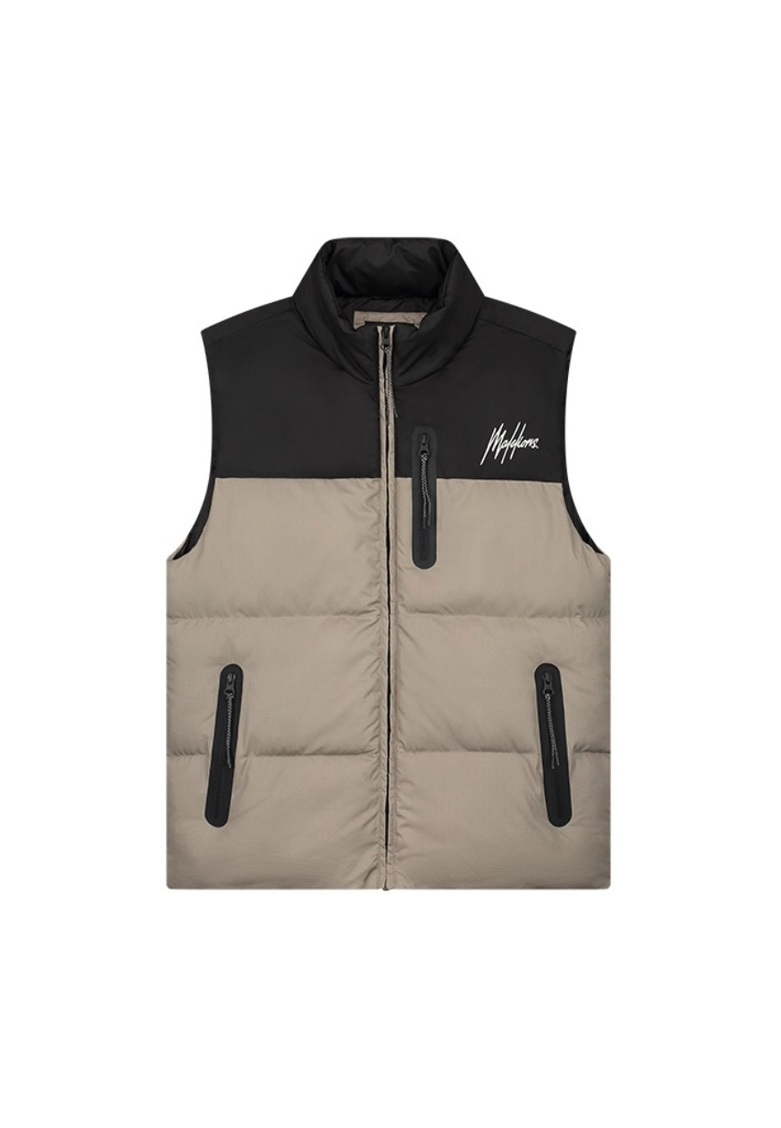 Malelions Sport Counter Bodywarmer MS1-AW23-05-164 Zwart / Grijs-L maat L