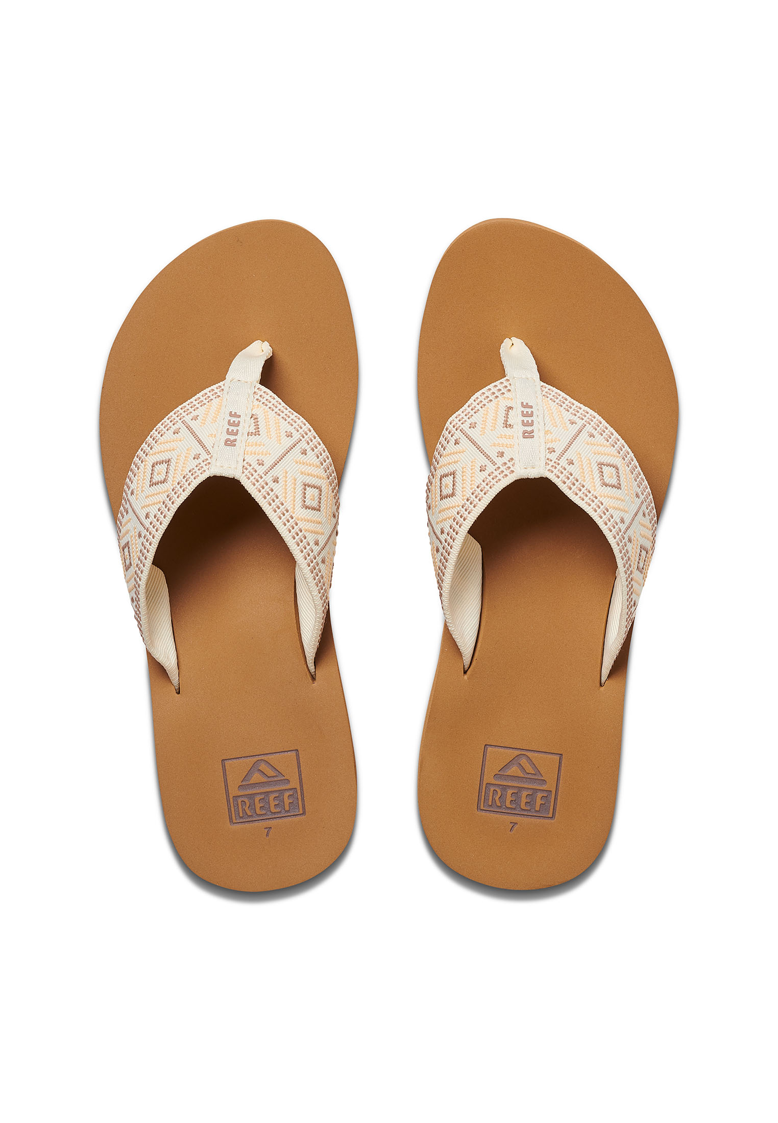 Reef Spring Woven Dames Slippers - White - Maat 42.5
