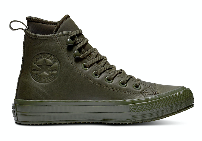 Converse All Stars Hoog Leather Waterproof 162501C Groen maat 35