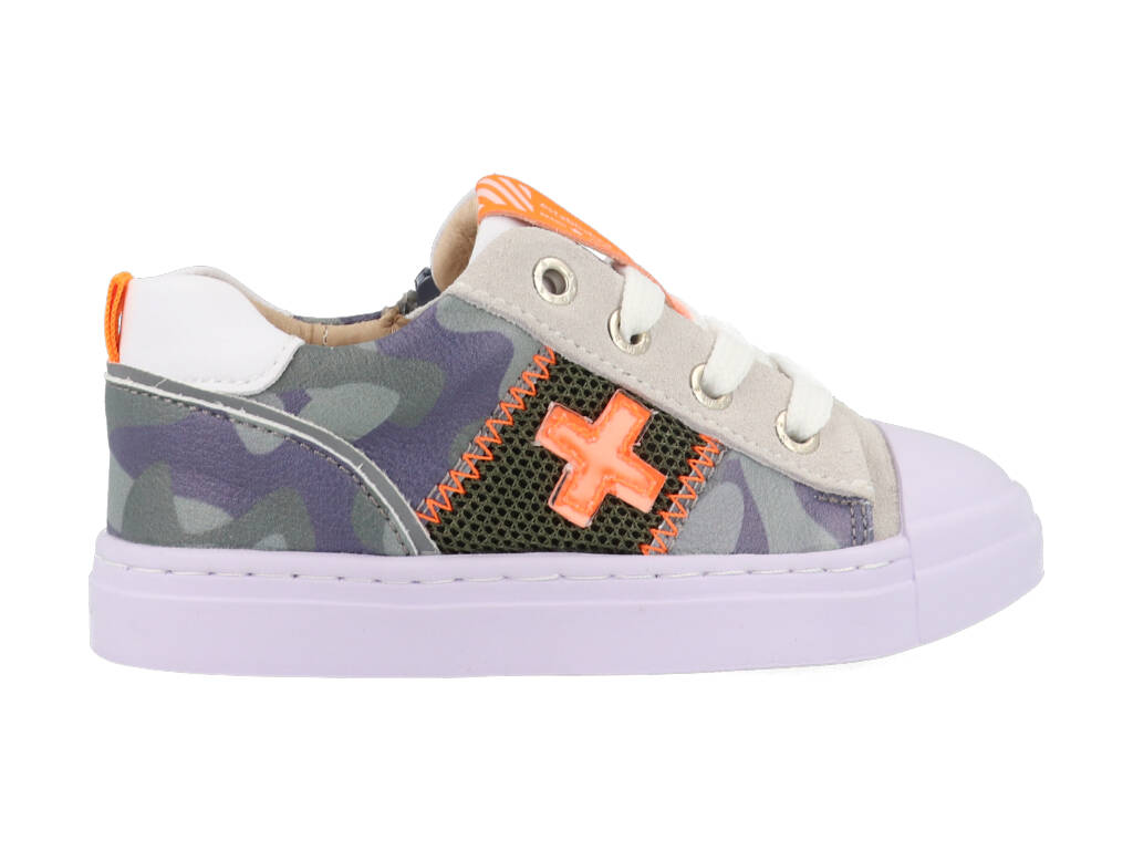 Shoesme Sneakers SH22S021-J Groen / Oranje maat