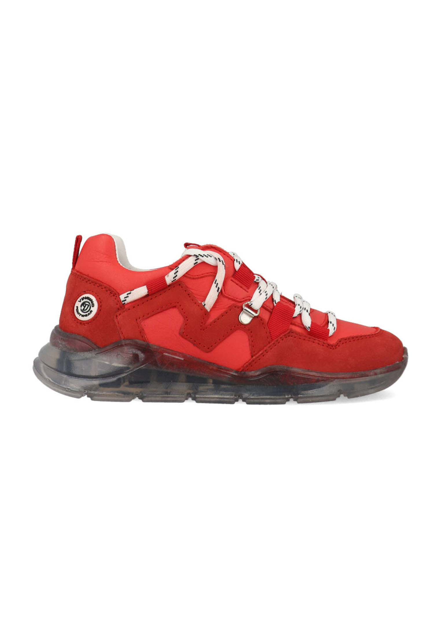 Jongens Veterschoenen & Klitteband Vingino Tiago Sneaker Rood - Maat 33
