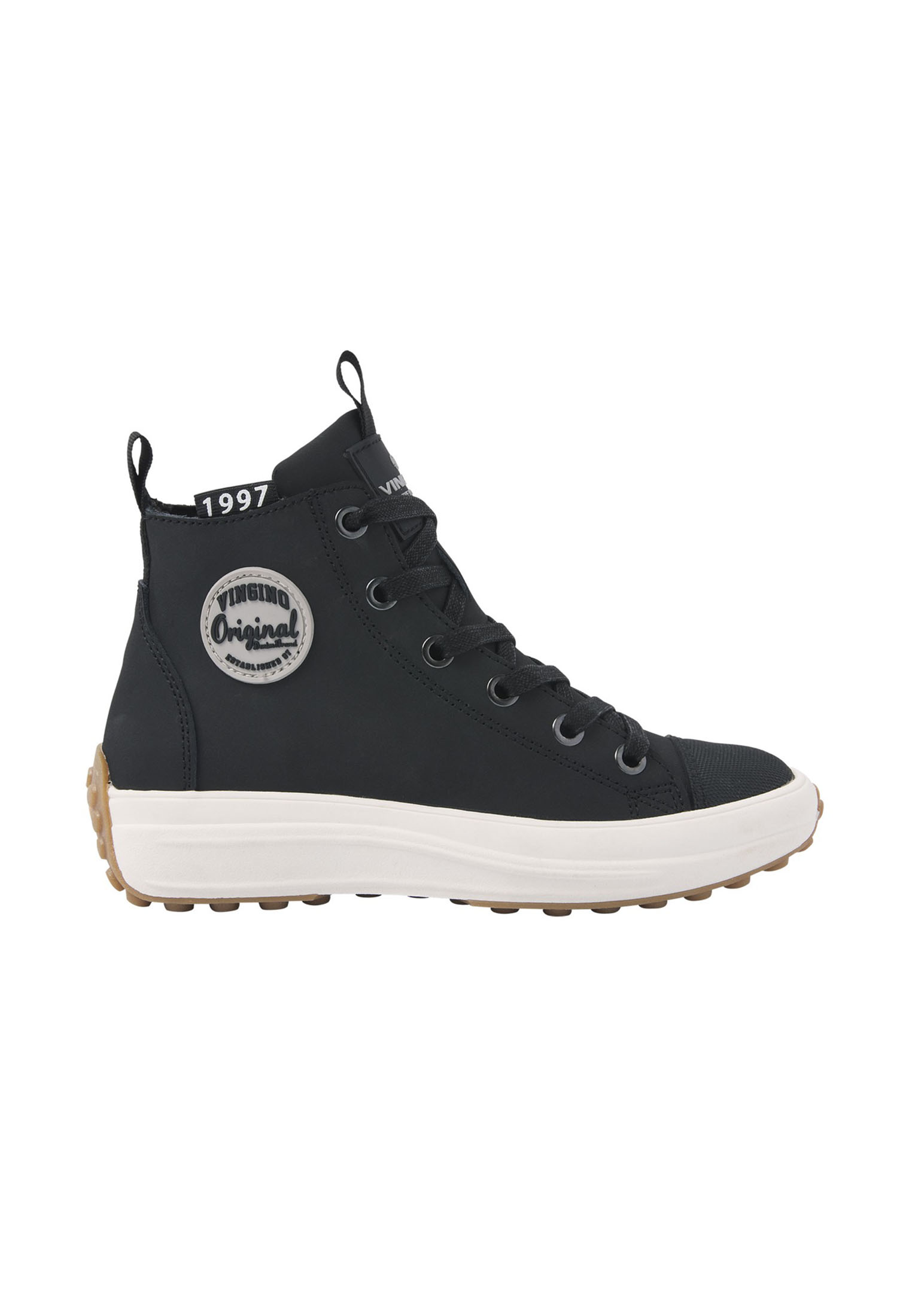 Vingino Dave mid Veterboot - Jongens - Black - Maat 35